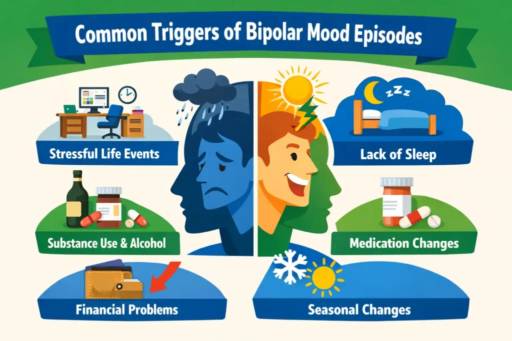 Common Triggers of Bipolar Mood Episodes